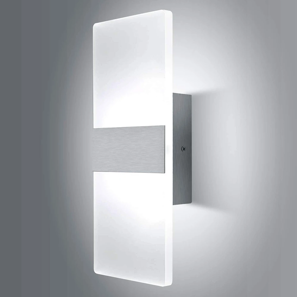 Modern Wall Light Led Indoor for Bedroom Living Room Stair Mirror Light Right Angle Acrylic Material Wall Sconce Lamp