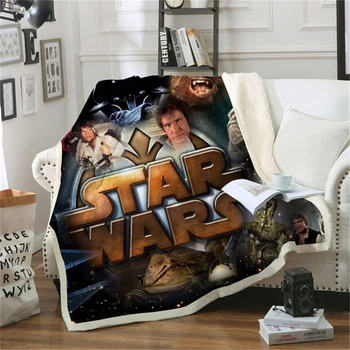 

Anime Movie Print Sherpa Blanket Couch Sofa Cover Travel Youth Bedding Outlet Fleece Blanket Bedspread Thick Tapestry