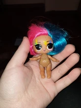L O L Sorpresa de la serie 5 Hairgoals cambio de Color de 8cm gran hermana pelo muñecas LOL Bhaddie muñeca salpicaduras conjunto niños jugar juguete para regalo
