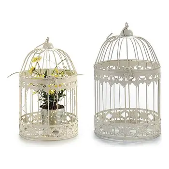 

Cage White Metal Ironwork (19 x 30 x 19 cm)