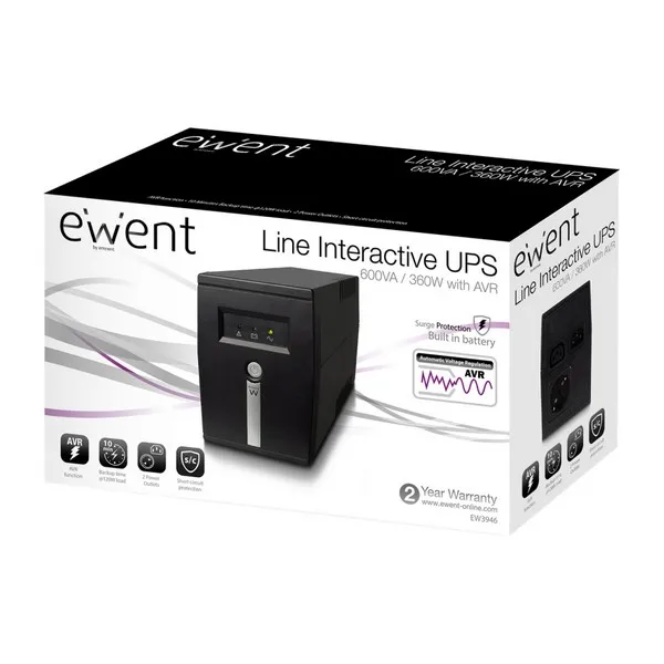 Интерактивный UPS Ewent EW3947 360W черный