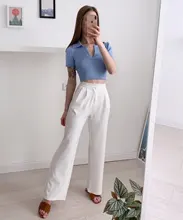 Polo Shirts Tees Short-Sleeve Mujer Camisetas Cropped Slim-Fit ITOOLIN Female Sexy Summer Vintage