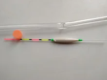 Flotador de pesca de agua dulce, 1 unidad, tubo de regalo, Balsa de agua superficial, boya de cruciano, aparejos de pesca, accesorios