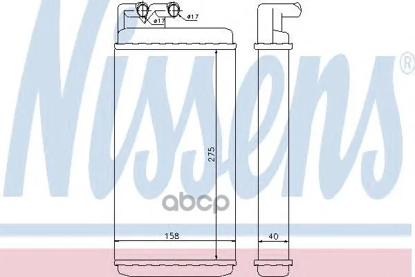 Радиатор Отопителя Nissens 70220 Nissens арт. 70220