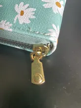 Las mujeres monedero lindo estudiante colgante borla, cuero cremallera Simple Margarita pequeña PU cartera moneda monedero mujer bolso de la tarjeta para las mujeres