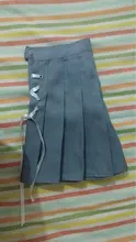 Sexy Skirt A-Line Lace-Up Punk Girls Harajuku Gothic High-Waist Preppy Women Summer Hip-Hop
