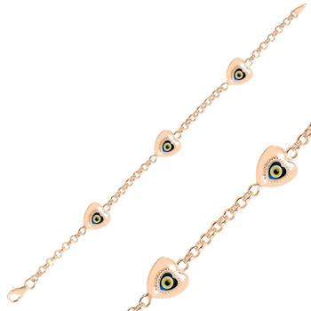 

KUTAYDAN 925 Sterling Silver Mesh Heart Bracelet