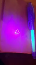 Rotulador fluorescente para oficina, rotulador de tinta Invisible, color morado mágico, 2 en 1, luz negra, grafiti, papelería creativa