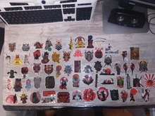 65 Uds Japón Bushidou pegatinas de guerreros para ordenador portátil de PVC pegatinas de grafiti pegatinas para maleta equipaje guitarra coche para los juguetes para los niños F3