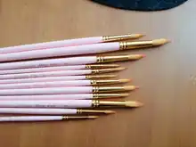 12 Uds. Pintura al óleo de pinceles de punta redonda para acuarela, conjunto de pinceles de pelo de nailon de diferentes tamaños, herramienta de dibujo fino