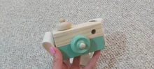 Lets make-Cámara de juguete de madera para bebé, colgante de moda, decoración nórdica, juguete de cámara de madera, 1 ud.