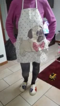 Kitchen Apron Bulldog Dog-Printed Dachshund Cooking Bib Cleaning-Tool Cotton Pug 