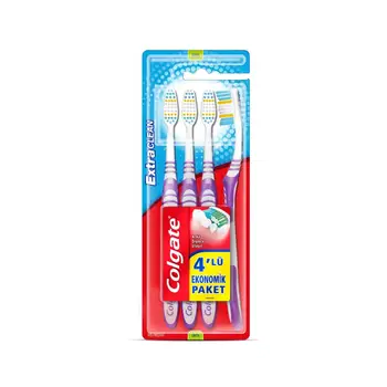 

Colgate Extra Clean Medium Toothbrush 4 PCs-Fast Shipping