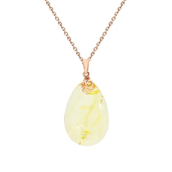 

Silver Pendant with Amber artificial sunlight sample 925