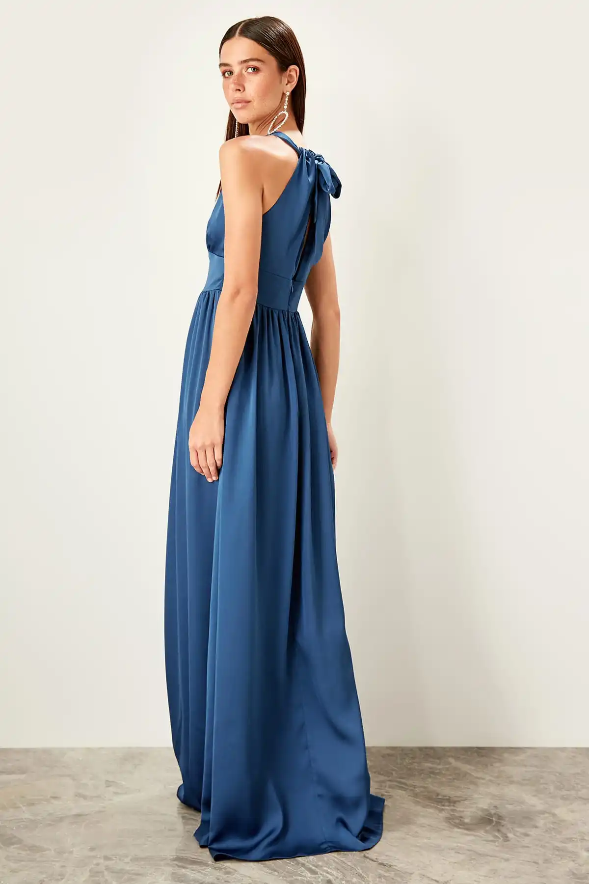 Trendyol воротник деталь вечернее платье TPRSS19AE0025|Вечерние платья| |