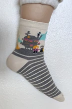 Calcetines tobilleros con estampado de Anime para mujer, medias de algodón con estampado de personajes Harajuku, Totoro, Ghibli Miyazaki