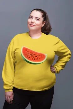 

Angemiel Wear Watermelon Yellow Women Sweatshirts