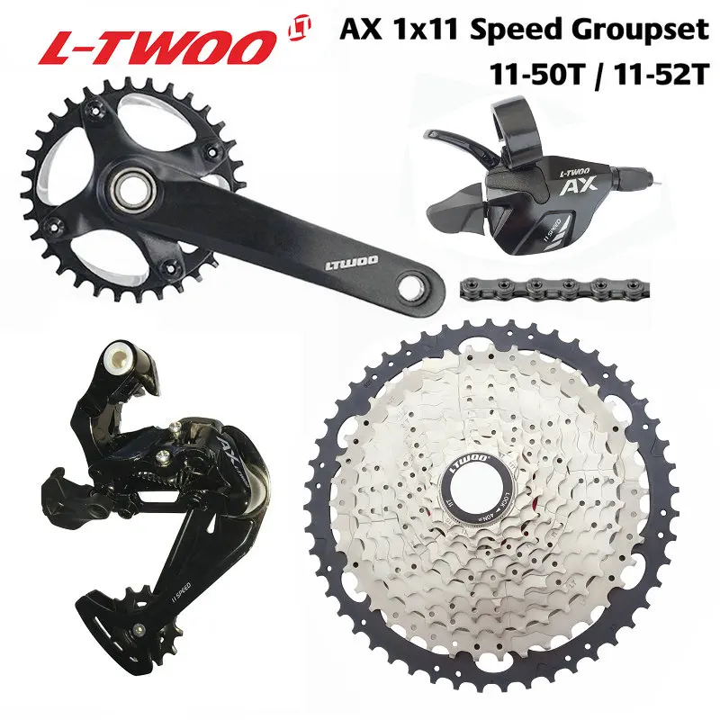 Ltwoo mtb ltwoo AX11速度クランクセット1 × 11シフターリア
