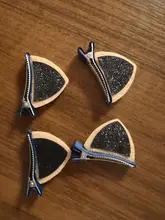 Horquilla con orejas de gato y lentejuelas tridimensional para niña, 2 uds., horquilla para niña, horquilla para bebé, clip LATERAL, regalo de vacaciones