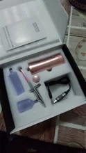 Airbrush Spray-Gun Cake-Nail-Tool-Set Air-Compressor-Kit Tattoo-Craft Nail-Art Pink Mini