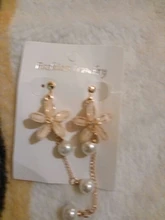 Encanto de moda creativo perla clip en pendientes lindo pendientes hechos a mano para auriculares joya clip