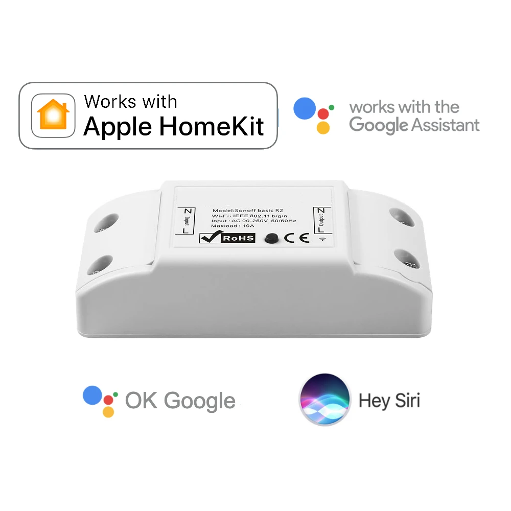 

Switch Smart Home For Apple HomeKit WiFi Siri Google Assistant Voice Control Domotic Automation Socket Light Schedule Basic