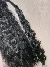 Vigorous-extensiones de cabello sintético con pinza, cabello sintético con cola de caballo ondulada, color marrón degradado