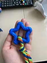 Interactive-Toy Rubber Knot Small-Dog-Training Durable-Shape Chewing Natural Pet-Dog