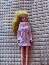 Suéter de algodón puro hecho a mano de alta calidad, vestido, Tops, opciones de ropa de muñeca, accesorios para muñeca Barbie, juguete para niña de 11,5 pulgadas