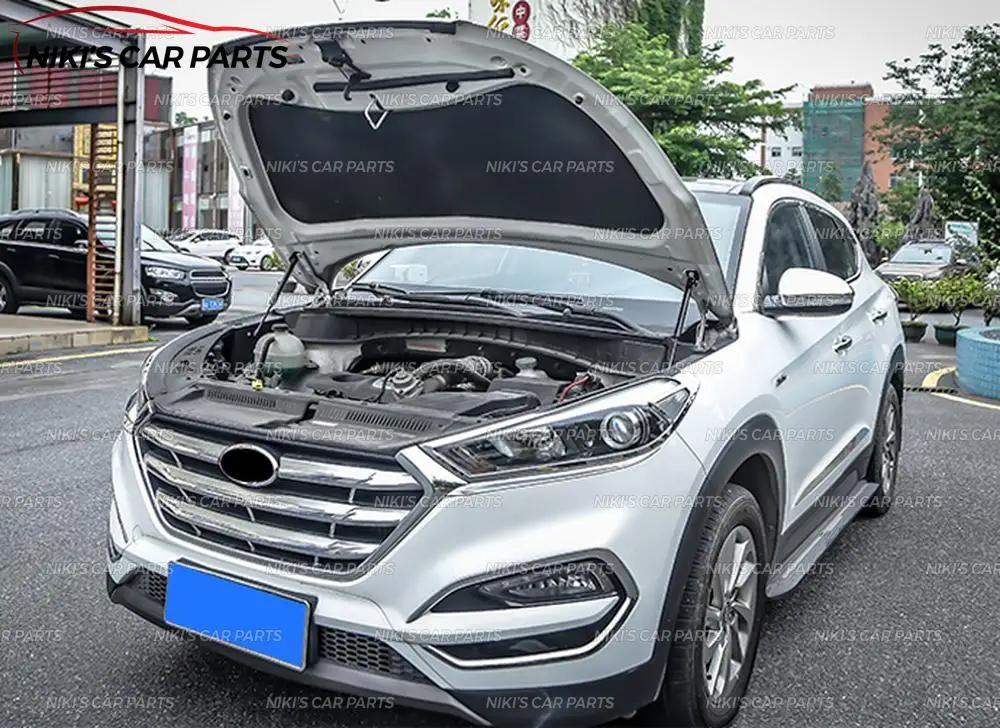 Стойки амортизатора капота для hyundai Tucson- нержавеющая сталь 1 комплект/2 шт. литье украшение автомобиля Стайлинг внешний