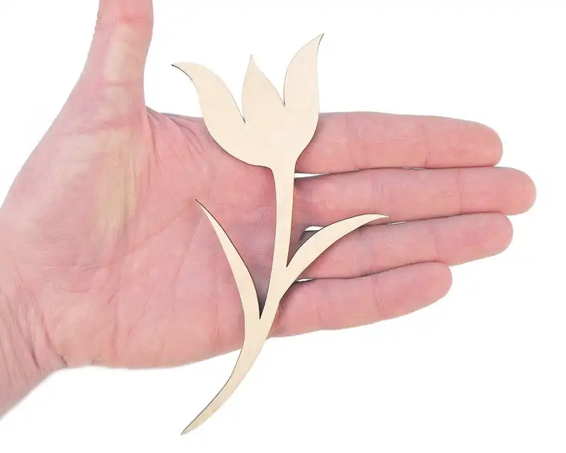 

Wooden Flower (15cm) Shape Art Projects Craft Decoration Gift Decoupage Ornament 0112