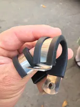 Cable-Mounting-Hose-Pipe Clamp Rubber-Lined P-Clips Mikalor 304-Stainless-Steel 2pcs/Lot