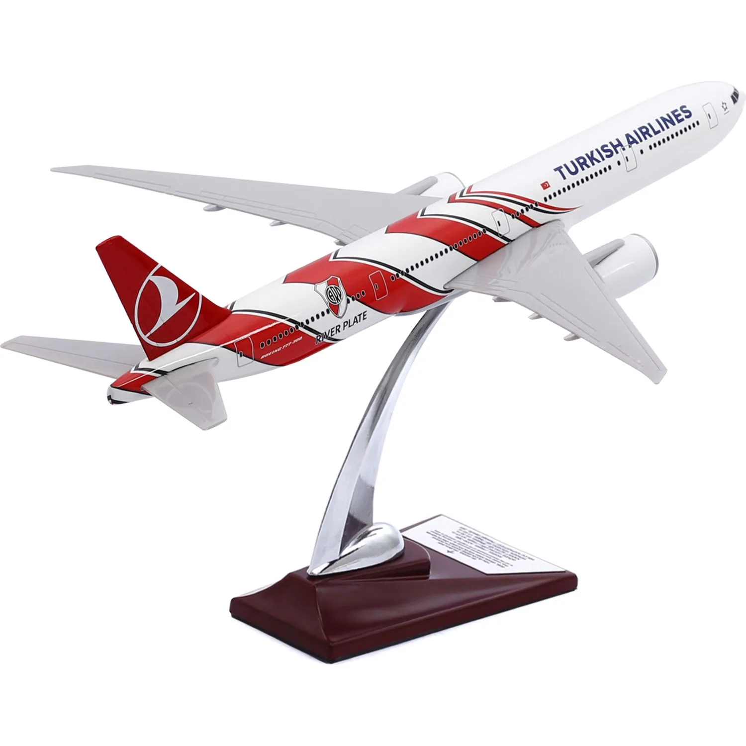 

Турецкие авиалинии, модель самолета модели 1:200 Боинг 777-300 светильник Модель легкой палочки, декоративная подставка для тех, кто любит летать