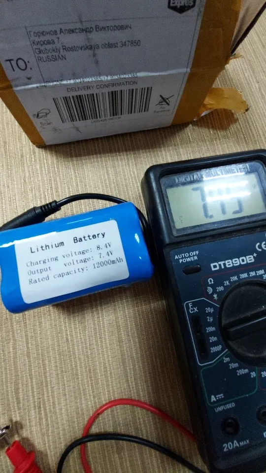 7.4V 12000Mah 5200Mah Battery 3To1 Line ChargerFor T188 T888 2011-5 V007  C18 H18 So on Remote Control RC Fishing Bait Boat Parts - Price history &  Review