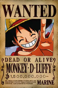 

One Piece WANTED Poster (A3: 28 x 43 cm) - MONKEY D. LUFFY – Last Bounty!