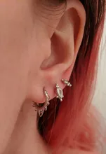 Pendientes minimalistas de plata de ley 925 para mujer, joyería INS con hebilla para oreja, circulares y pequeños, redondos, de oro y plata