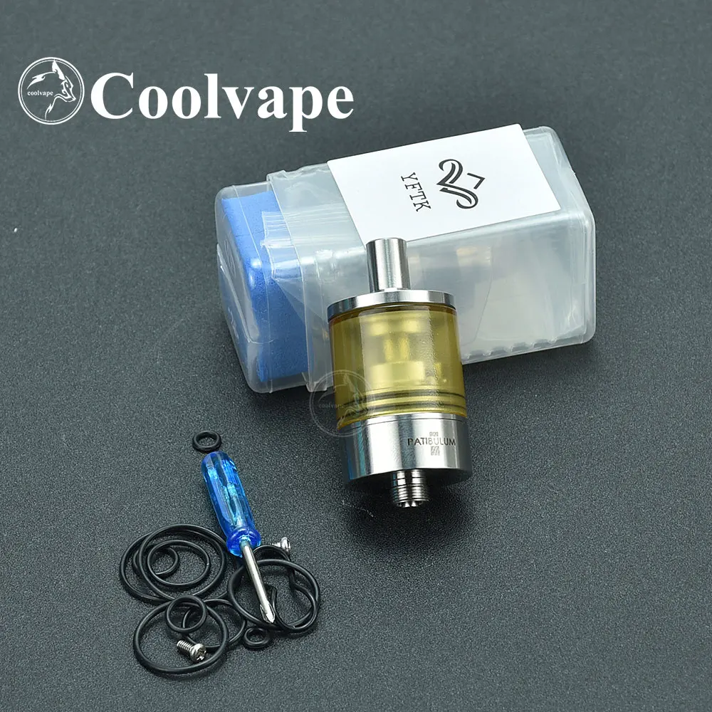 

YFTK Patibulum Unleashed MTL RTA Holy Atty Style Rebuildable 316SS PEI 3.5ml 22mm Tank Vape Atomizer RTA
