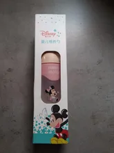 Disney-cuchara para pasta de arroz para bebé, botella de leche de silicona suave, suplemento de alimentos para bebés, artefacto para apretar, cuchara para arroz y fideos