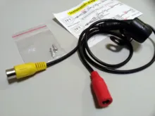 REDEAGLE-Mini cámara de seguridad analógica, Cámara de visión frontal gran angular, sin línea de guía