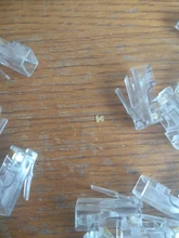 20 piezas RJ45 RJ-45 CAT5 CAT5E Cable Modular de cabeza Ethernet chapado en oro conector de red