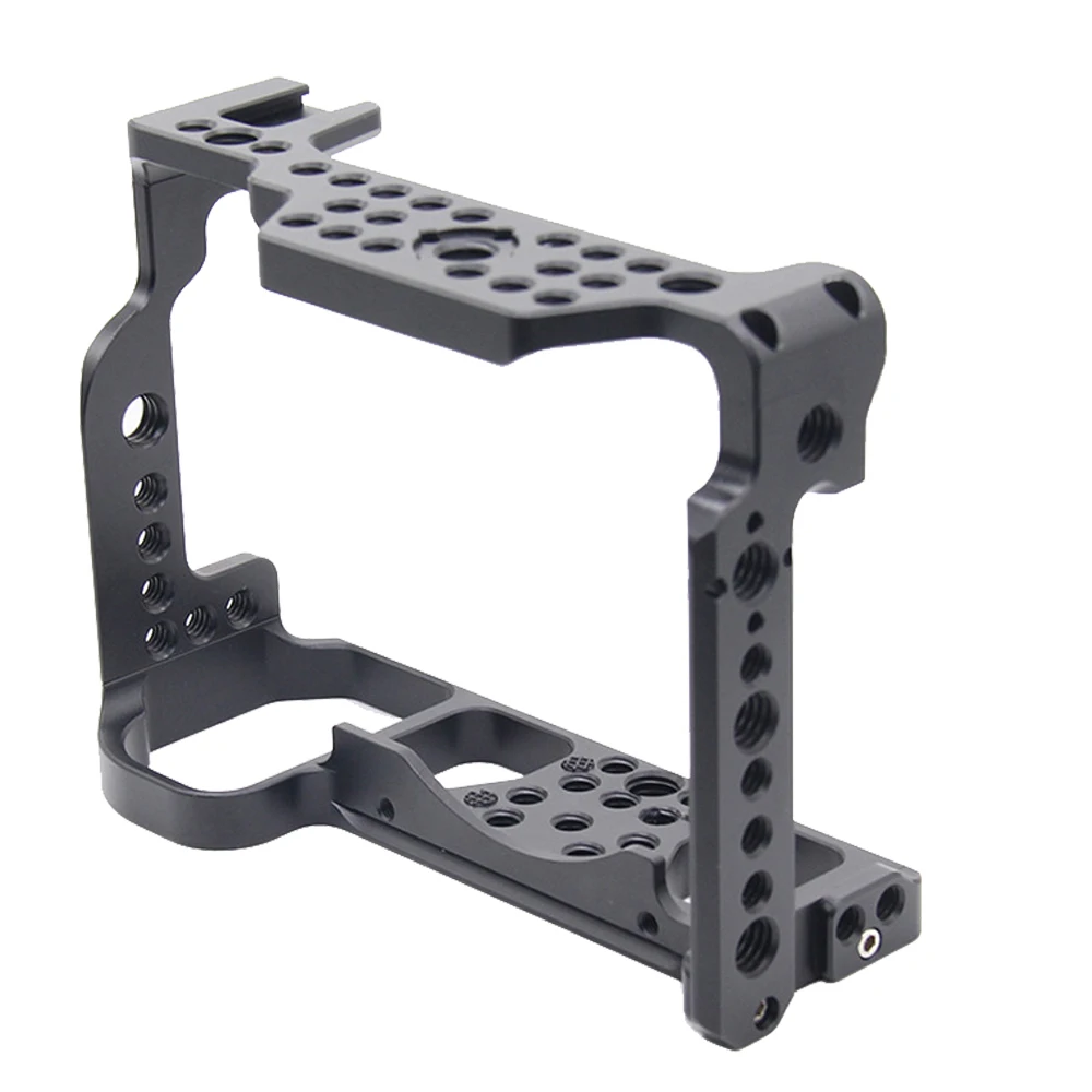JINTU Aluminum Alloy Video Camera Cage Compatible Nikon Z5/Z6/Z7/Z6II/Z7II Video Rig w/ Cold Shoe Mount 1/4 Inch Screw Holes