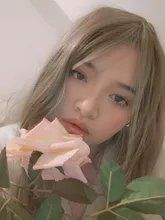 LANLAN-Peluca de cabello sintético para mujer, cabellera larga y Lisa, con flequillo de aire, natural y esponjoso, con botón interno