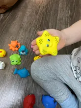 Juguetes de agua para nadar de 13 Uds animales mezclados, pato de goma flotante blando colorido, sonido al estrujar, juguete de baño para bebé