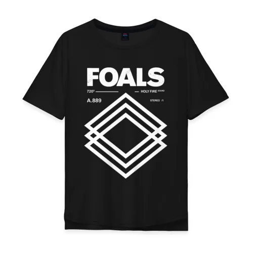 Мужская футболка хлопок Oversize Foals | одежда