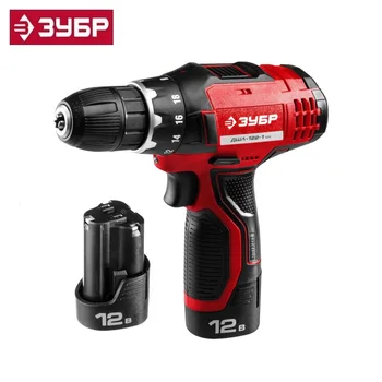 

DShL-122-1KN screwdriver, 2 batteries, in a case, ZUBR Drill Mini Wireless Power Driver Multi-function Lithium Battery Tightenin