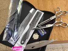 Tijeras profesionales para peluquería, originales de Japón, juego de 2 tijeras para corte de cabello de 5.5 y 6.0 pulgadas