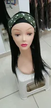 Pelucas de diadema largas y rectas para mujeres negras, pelo sintético resistente al calor, hecha a máquina, 20, 22, 24, 26, 28 y 30 pulgadas