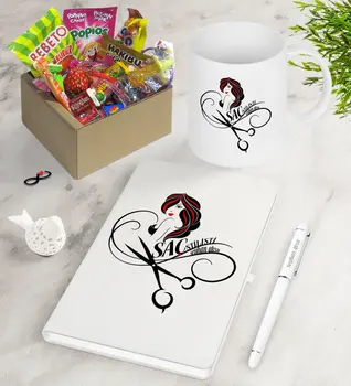 

Personalized Hair Stylist Nostalgic Lezzetler Notebook Pen Mug Gift Set-4