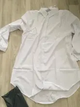 Shirt Casual-Top Women Blouse Long-Sleeve Loose White Plus-Size 4XL 5XL Solid Newin My