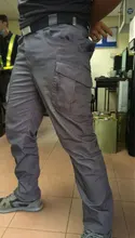 Pantalones tácticos con múltiples bolsillos para hombre, pantalón táctico, elástico, militar, urbano, para ir al trabajo, 5XL
